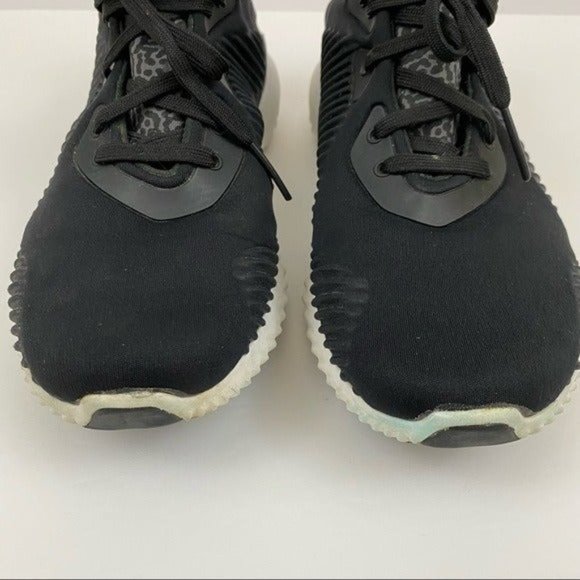 Adidas Alphabounce Black Gray Animal Print Athletic Sneakers Women’s 6.5 - Picture 2 of 9